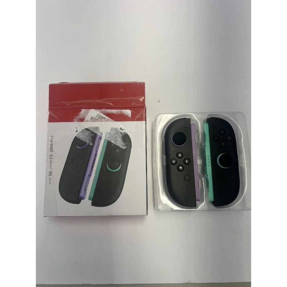 New Nintendo Switch Joy-Con 2 Controller Light Purple/ Light Green Fash Shipping